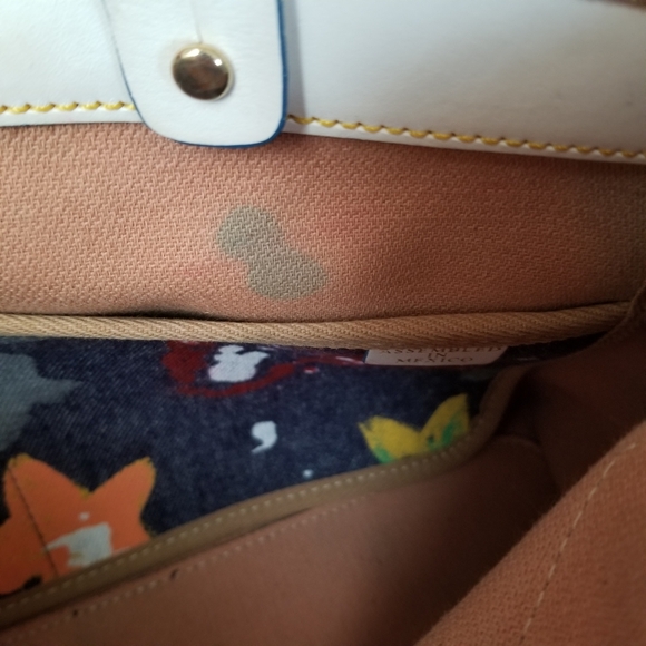 Dooney & Bourke Denim Grafitti Splatter Shoulder Bag - Picture 15 of 16